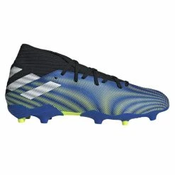 Wholesale ✨ Adidas Nemeziz 3 Firm Ground Men's Soccer Cleats - Royal/White/Yellow 😍