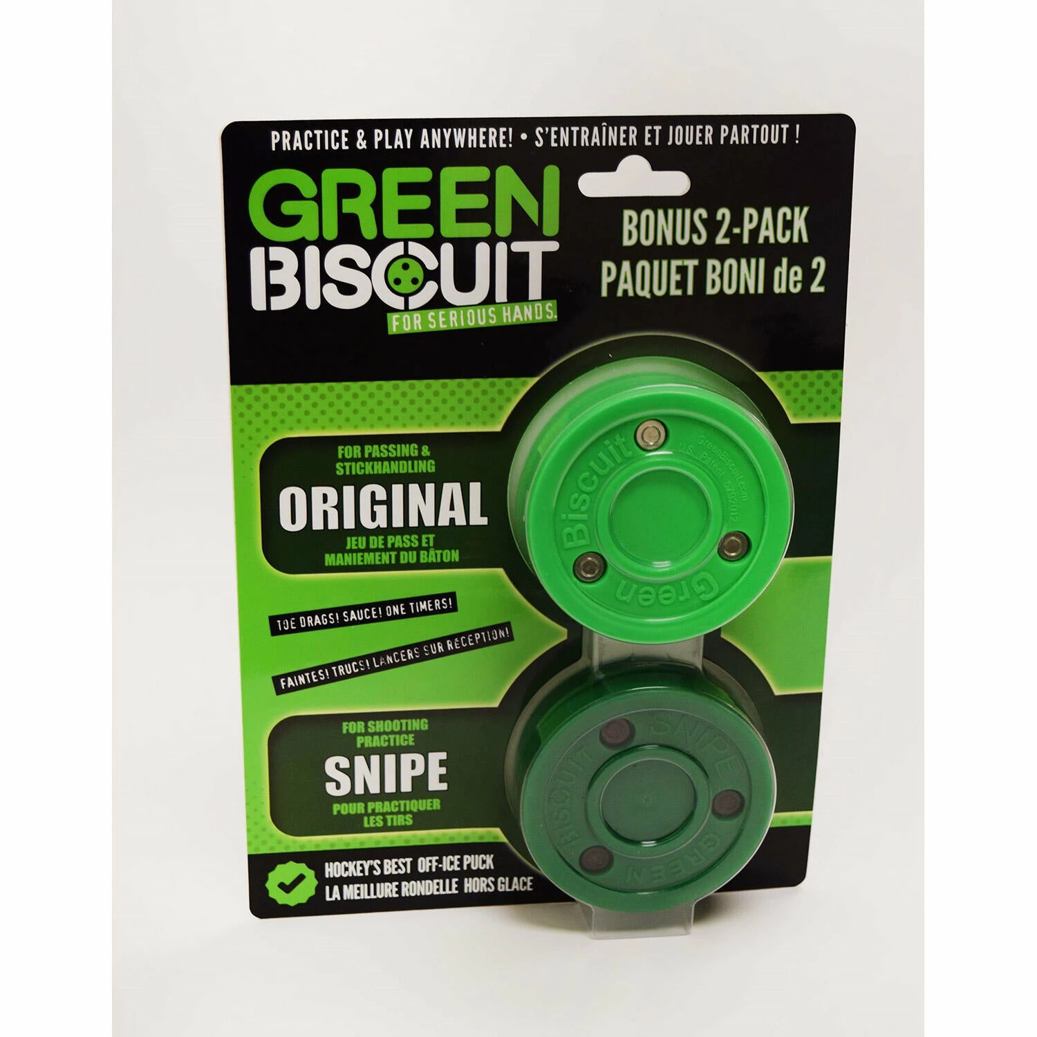 Buy π Green Biscuit Original Passing Street Hockey Puck 2-Pack β¨